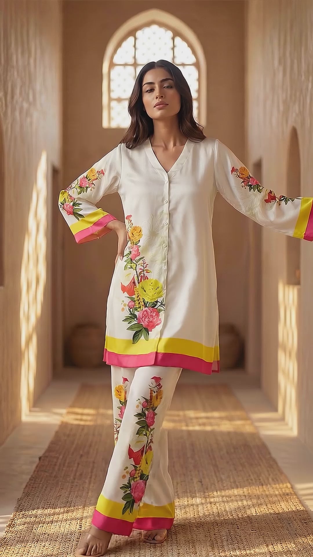Pearl Floral Ensemble